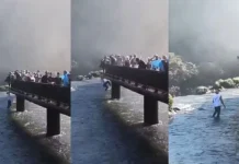 Turista que pulou nas águas das Cataratas do Iguaçu para recuperar celular é multado em R$ 7,8 mil Turista que pulou nas águas das Cataratas do Iguaçu para recuperar celular é multado em R$ 7,8 mil