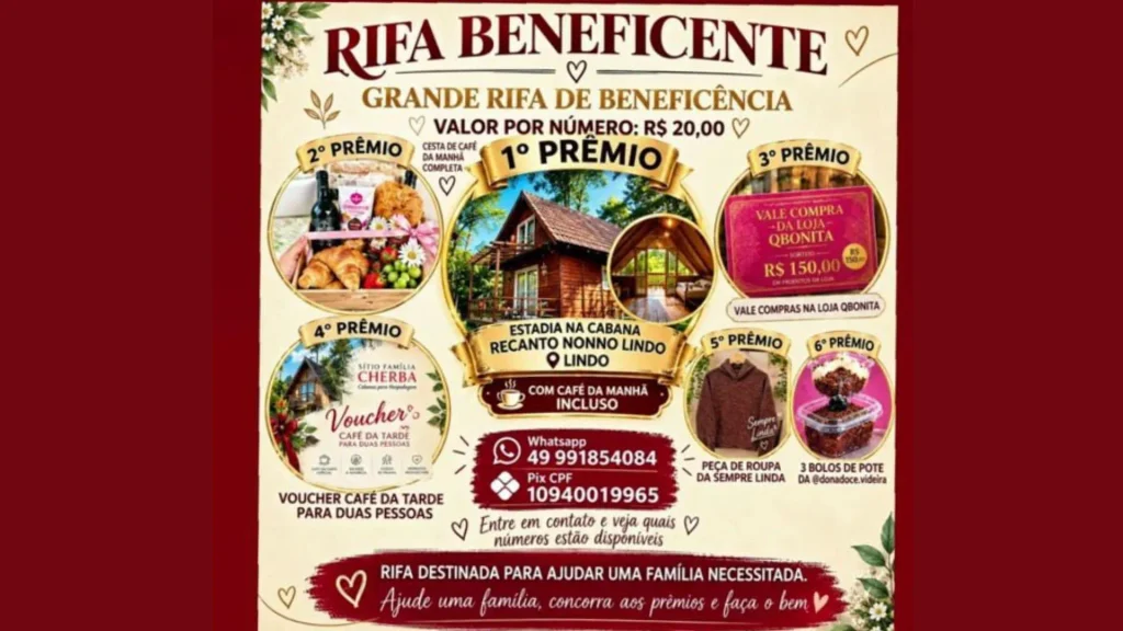 Família faz rifa para custear tratamento de doença neurológica rara