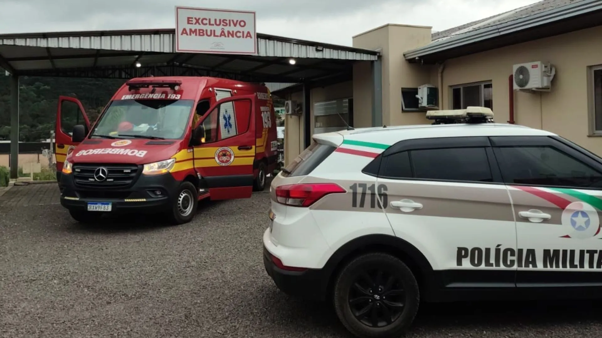 Homem é ferido no pescoço pelo próprio filho em Fraiburgo