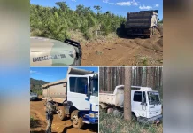 Polícia Militar Ambiental localiza dois caminhões furtados em área rural de Caçador Polícia Militar Ambiental localiza dois caminhões furtados em área rural de Caçador