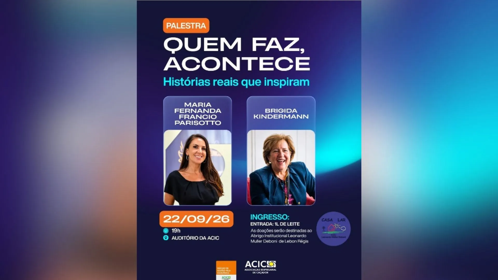 Evento reúne histórias de mulheres inspiradoras em Caçador