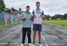 Atleta de Caçador conquista dois ouros e bate recorde estadual Atleta de Caçador conquista dois ouros e bate recorde estadual