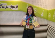 Atleta caçadorense brilha no cenário mundial e mira novos pódios Atleta caçadorense brilha no cenário mundial e mira novos pódios