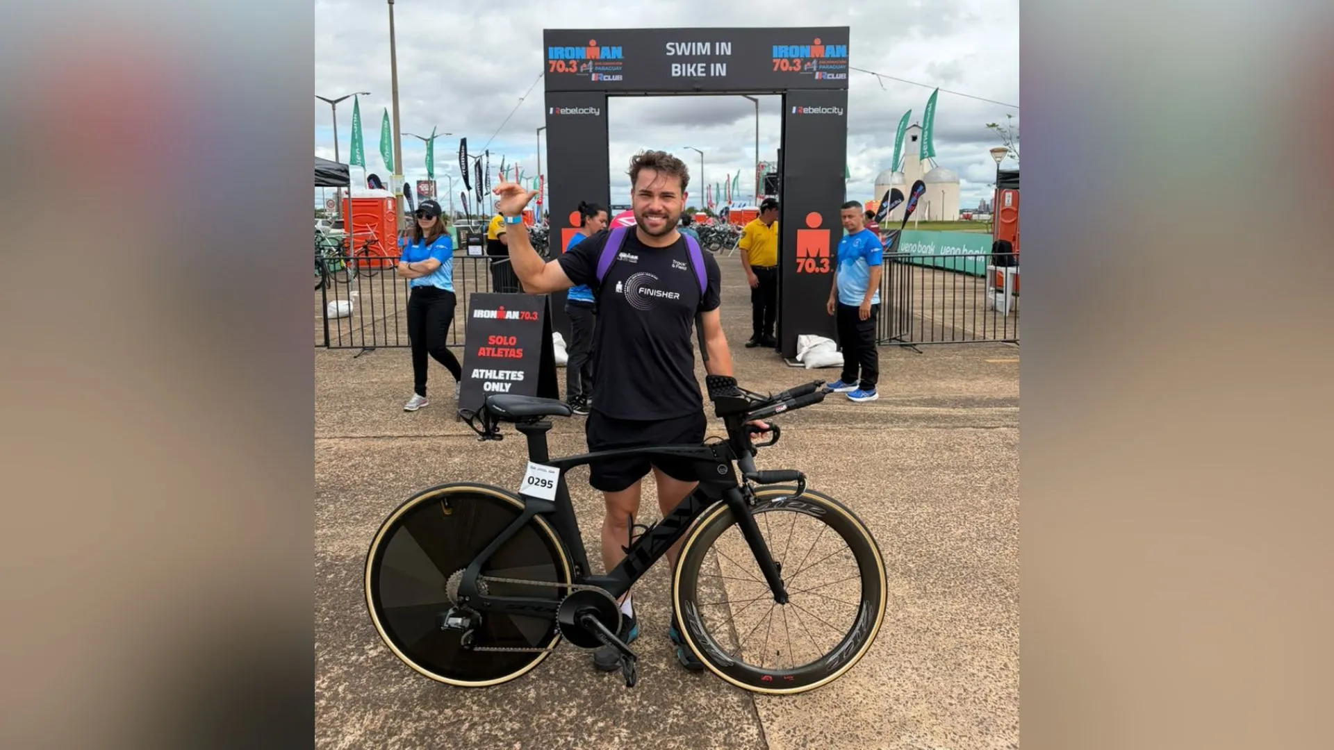 Atleta caçadorense bate seu tempo em prova de Ironman