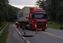 BR-470 terá mudanças no trânsito a partir desta terça BR-470 terá mudança no trânsito por três dias para conserto de trecho onde cratera se abriu em Apiúna (2)