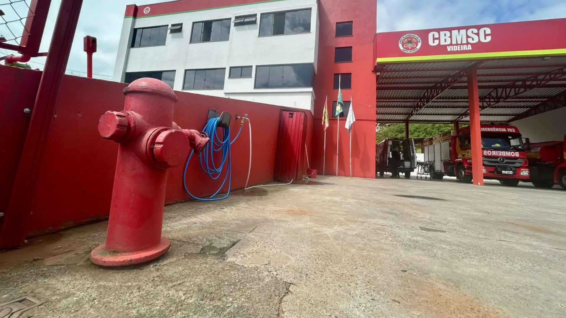 Videira vai instalar 11 novos hidrantes para apoio aos bombeiros