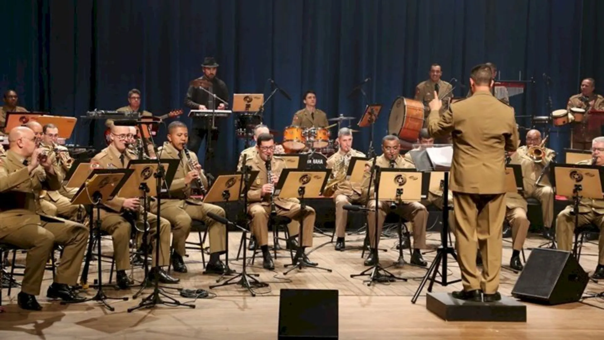 Banda de Música da Polícia Militar se apresenta em Iomerê nesta quinta-feira