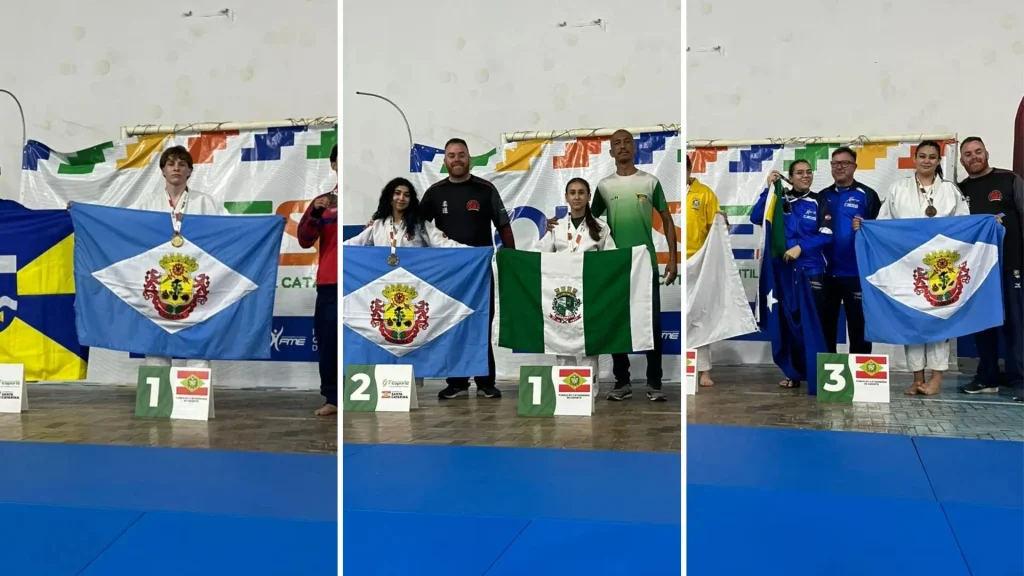 AVJ conquista três medalhas na OLESC 2026 e leva Videira ao pódio