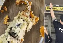Dona de confeitaria é presa após cliente encontrar rato morto em bolo Cliente que encontrou rato dentro de bolo comeu parte do alimento