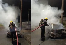 Incêndio destrói veículo durante a madrugada em Santa Cecília Incêndio destrói veículo durante a madrugada em Santa Cecília