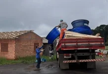 Famílias caçadorenses da Taquara Verde recebem kits de banheiro Famílias caçadorenses da Taquara Verde recebem kits de banheiro