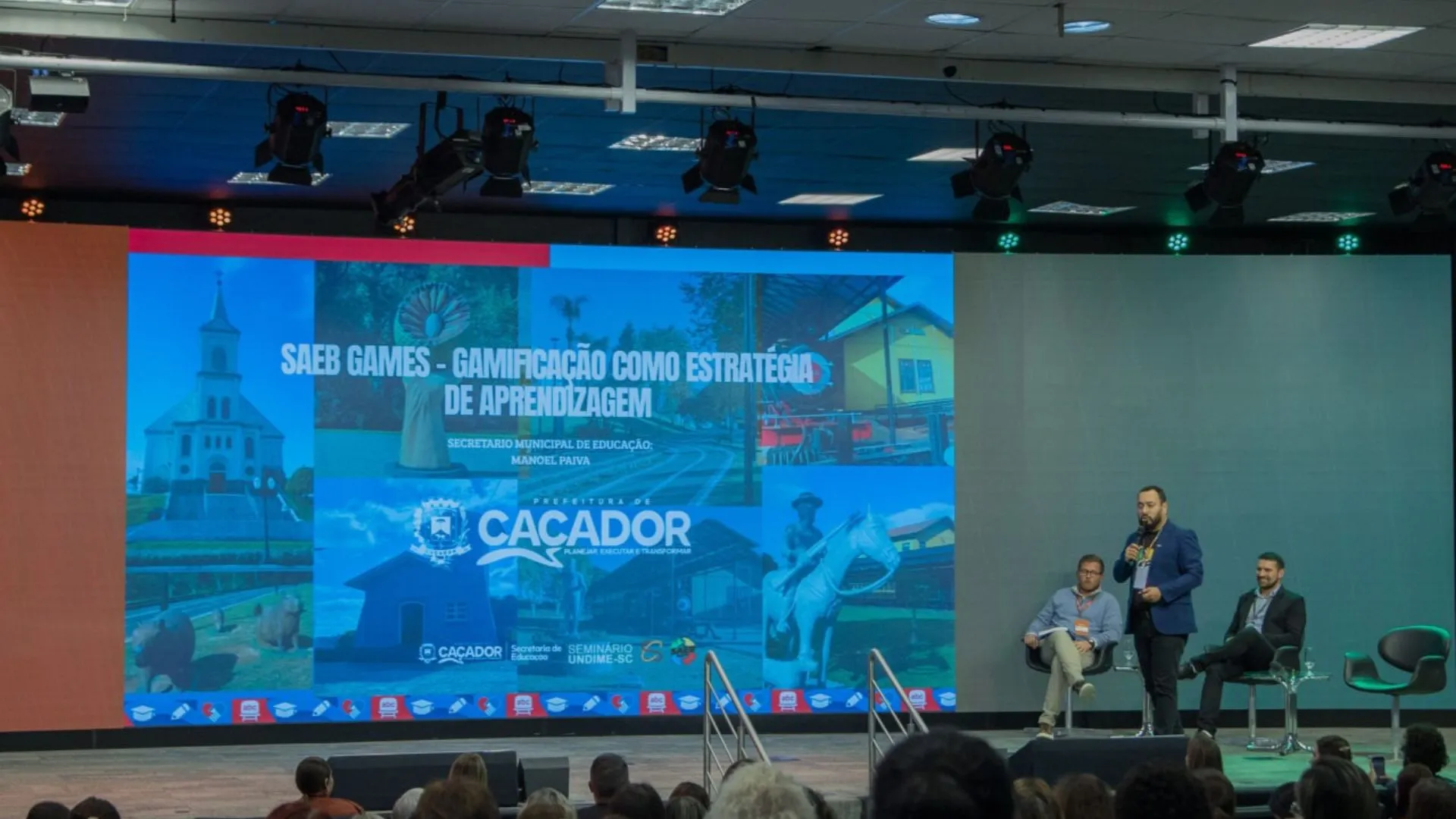 Saeb Games de Caçador é apresentado em seminário da Undime